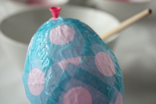 papier-mache easter eggs