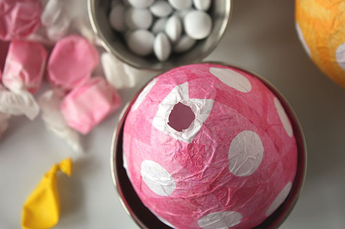 papier-mache easter eggs