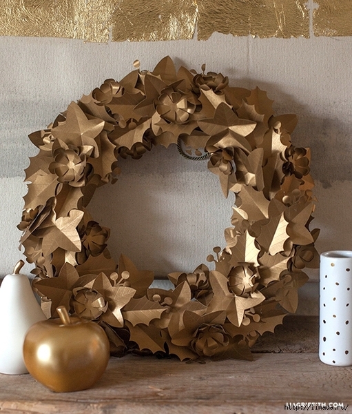 Gold_Paper_Holiday_Wreath (560x658, 342Kb)