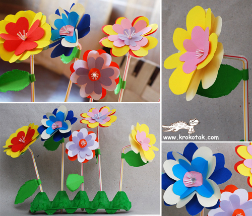 Цветы из бумаги как сделать тюльпан из бумаги своими руками Paper flowers