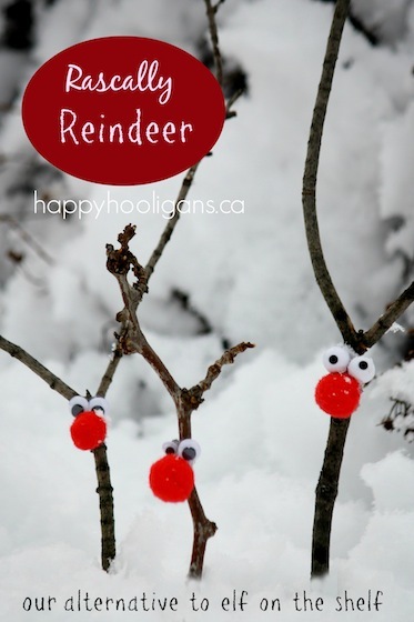 rascally reindeer - twig reindeer ornaments