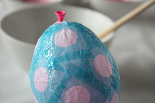 papier-mache easter eggs