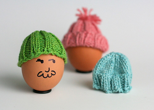 Трикотажные шапки пасхальное яйцо DIY
